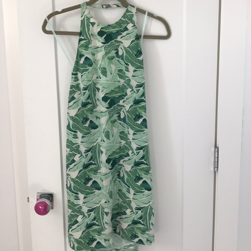 Joie Tropical Green Mini Dress